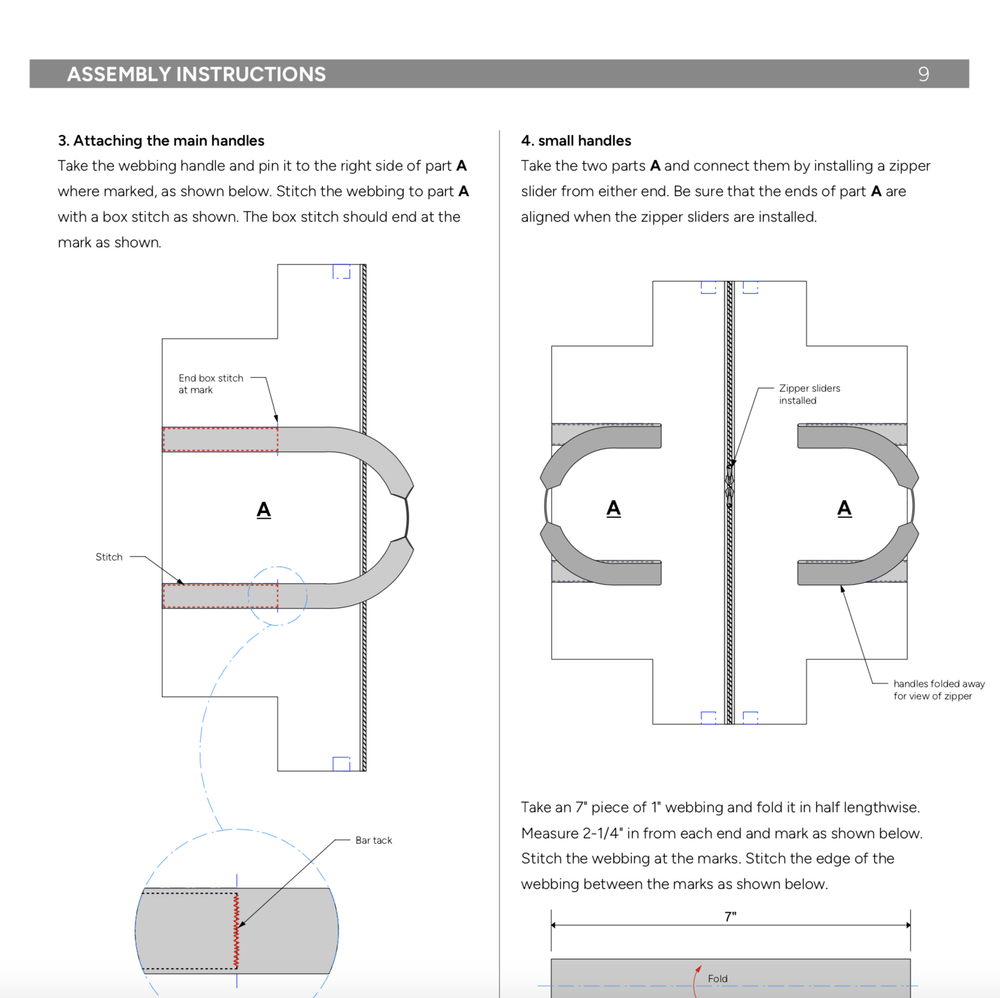 Basic Duffel Bag Pattern — Stitchback DIY trail gear